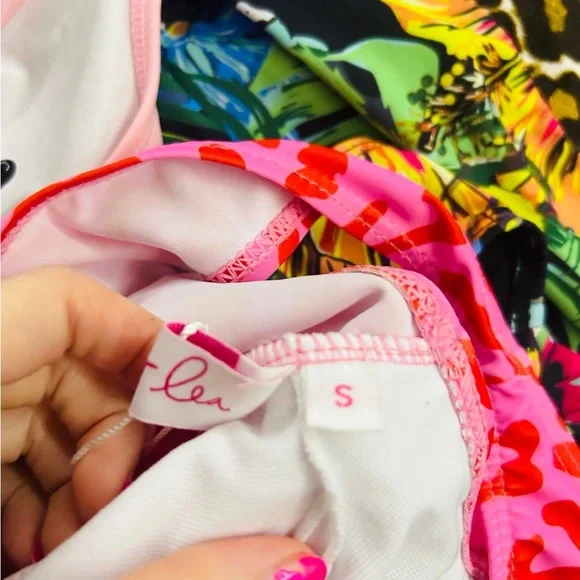 Swim One-Shoulder Pink Leopard Swimsuit - Picture 5 of 5